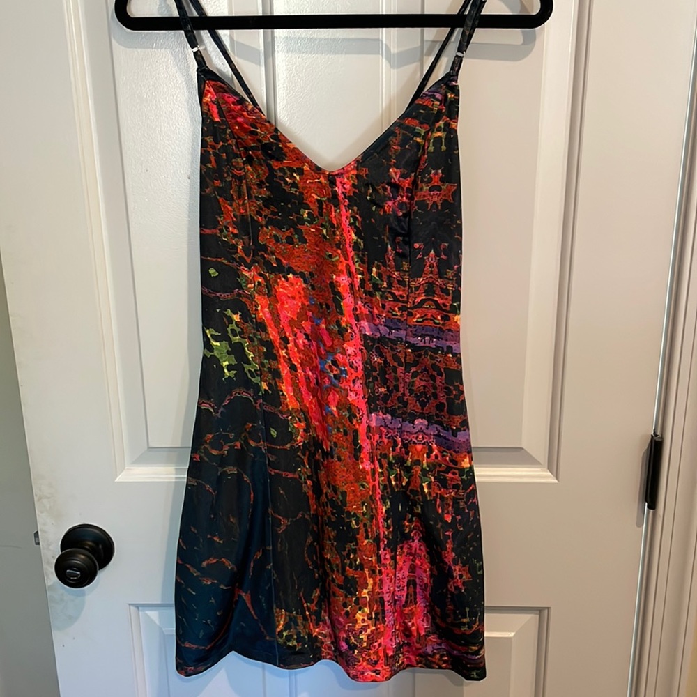 Liberated heart velvet festival mini dress